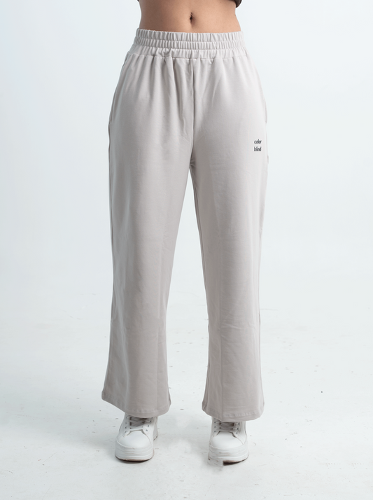 STONE GREY WOMEN'S RELAXED FIT PANTS