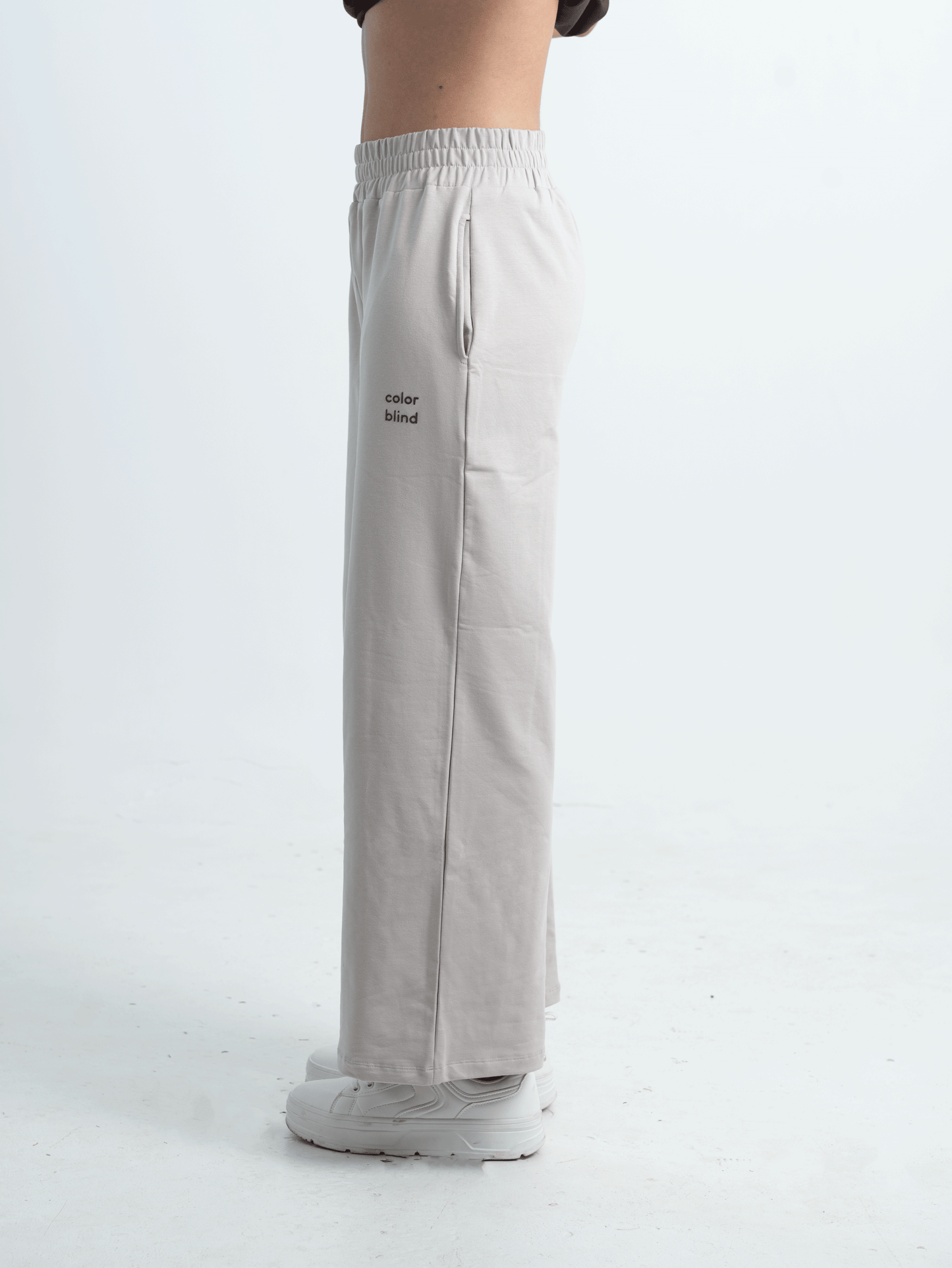 STONE GREY WOMEN'S RELAXED FIT PANTS